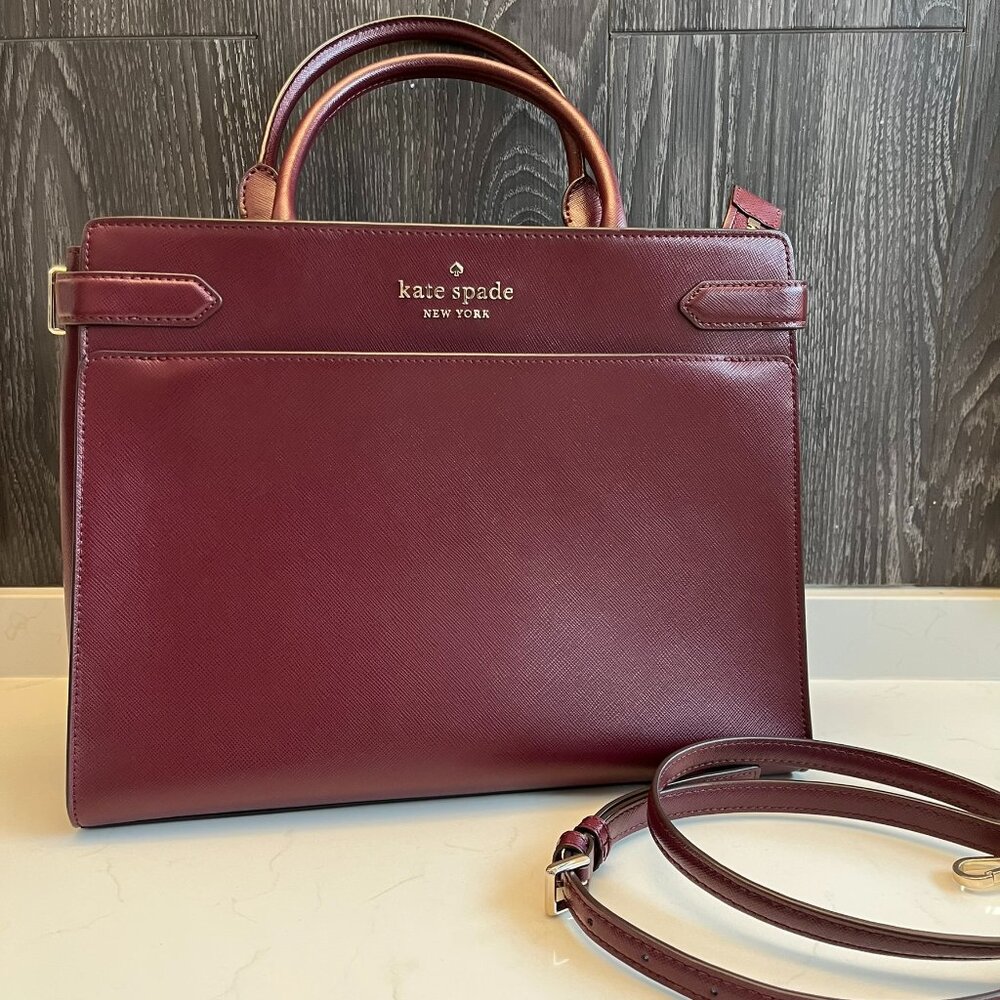 Kate Spade burgundy satchel